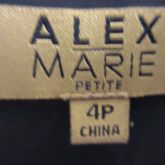 Alex Marie Grey Slim Work Dress, with Skinny Belt - Picture 6 of 7